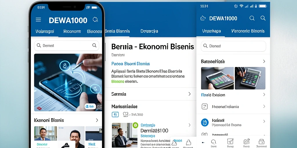 Tampilan antarmuka DEWA1000 yang informatif dan menarik.