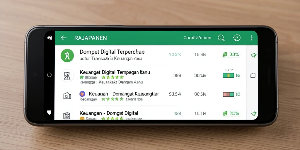 Tampilan antarmuka pengguna RAJAPANEN yang modern dan intuitif.
