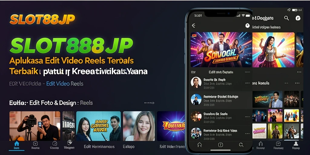 Antarmuka SLOT88JP dengan fitur Edit Video Reels yang memukau