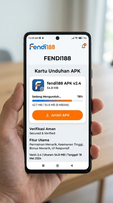 Tampilan halaman APK fendi188