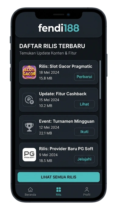 Tampilan riwayat versi fendi188